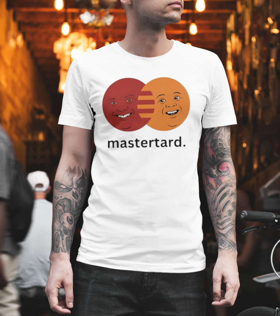 Mastertard Meme Funny Smile Parody Circles T-Shirt