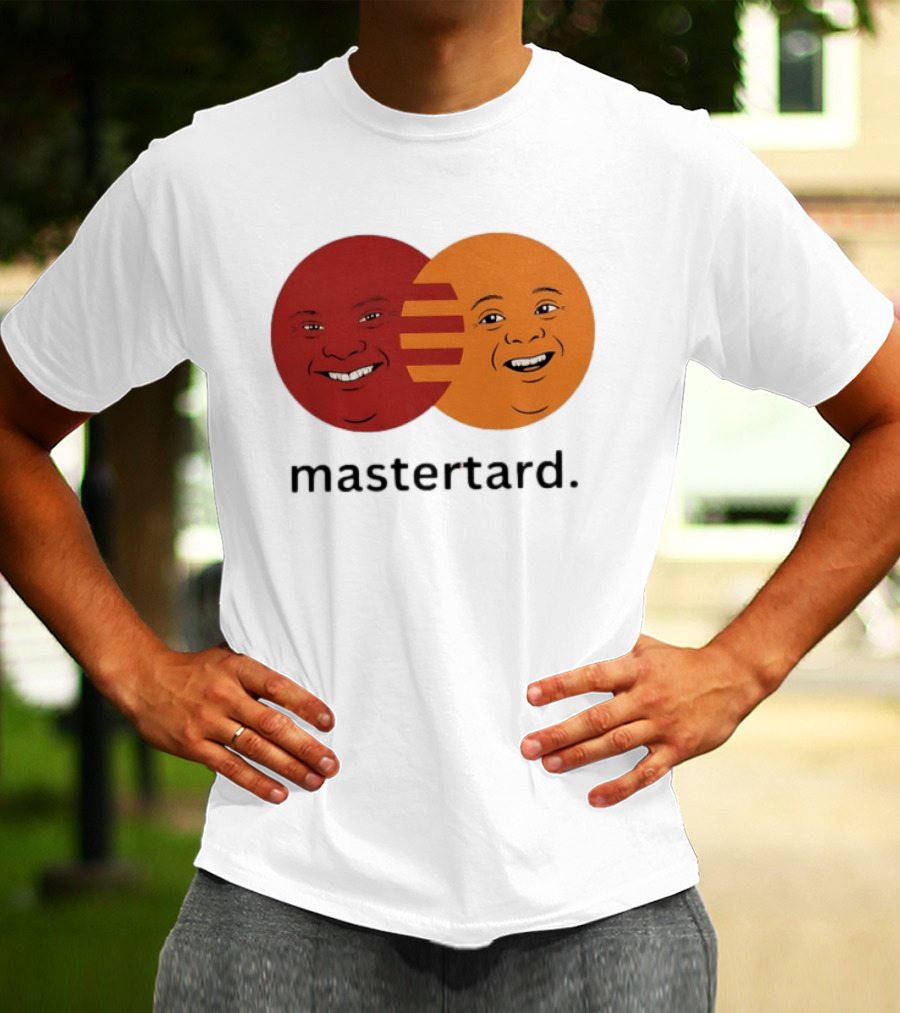 Mastertard Meme Funny Smile Parody Circles T-Shirt