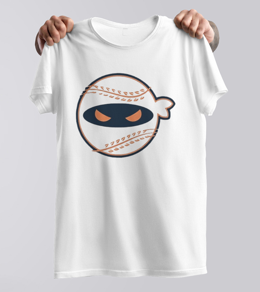 Pitching Ninja Baseball Icon Wisco T-Shirt