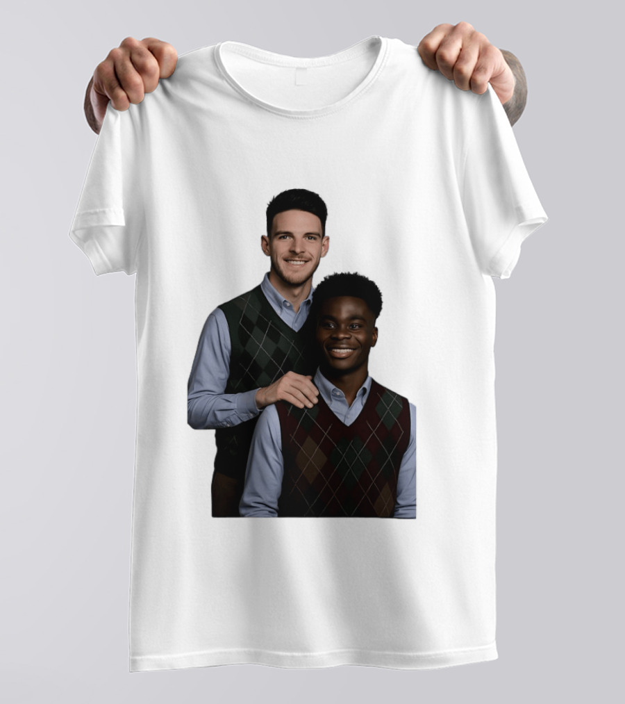 Saka Declan Rice Step Brother Arsenal FC Football Duo T-Shirt