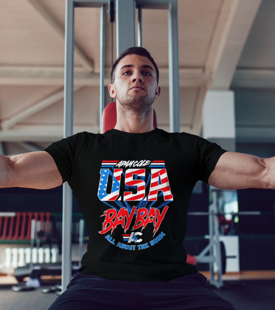 Advance USA Bay Bay All About The Boom Red White Blue Star T-Shirt