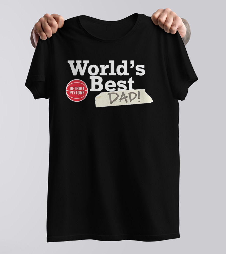 Detroit Pistons World's Best Dad 2026 T-Shirt