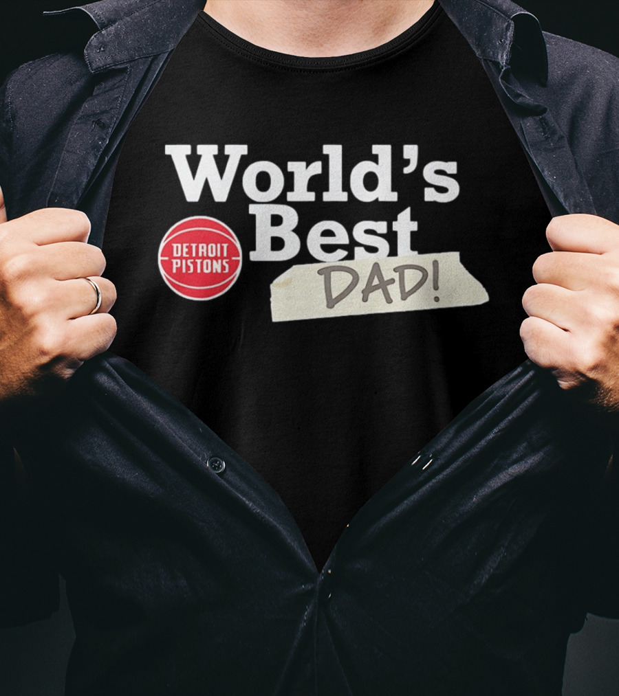 Detroit Pistons World's Best Dad 2026 T-Shirt