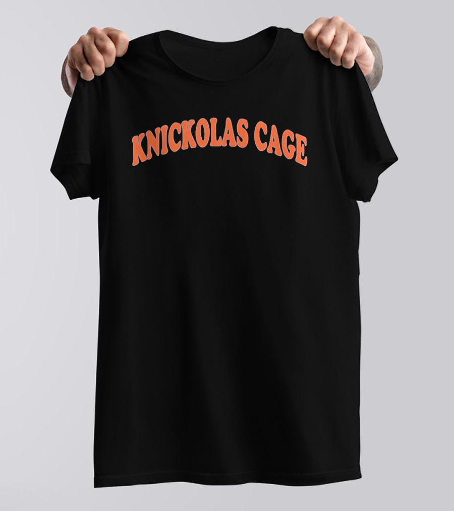 Knickolas Cage New York Knicks Fan Humor T-Shirt