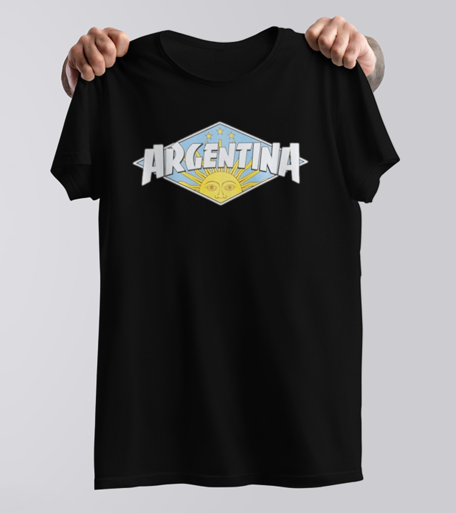 Argentina Sunburst Emblem With Stars T-Shirt
