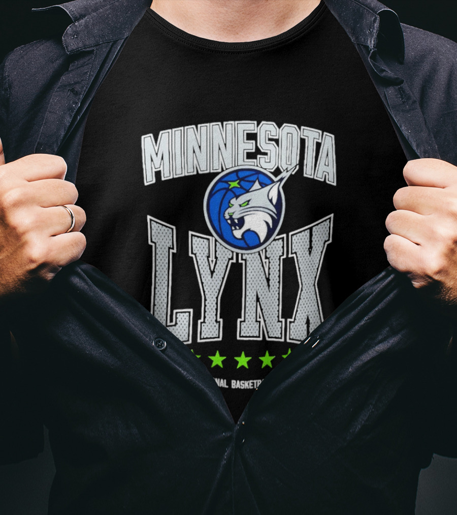 Minnesota Lynx Women's National Basketball Association Stars T-Shirt