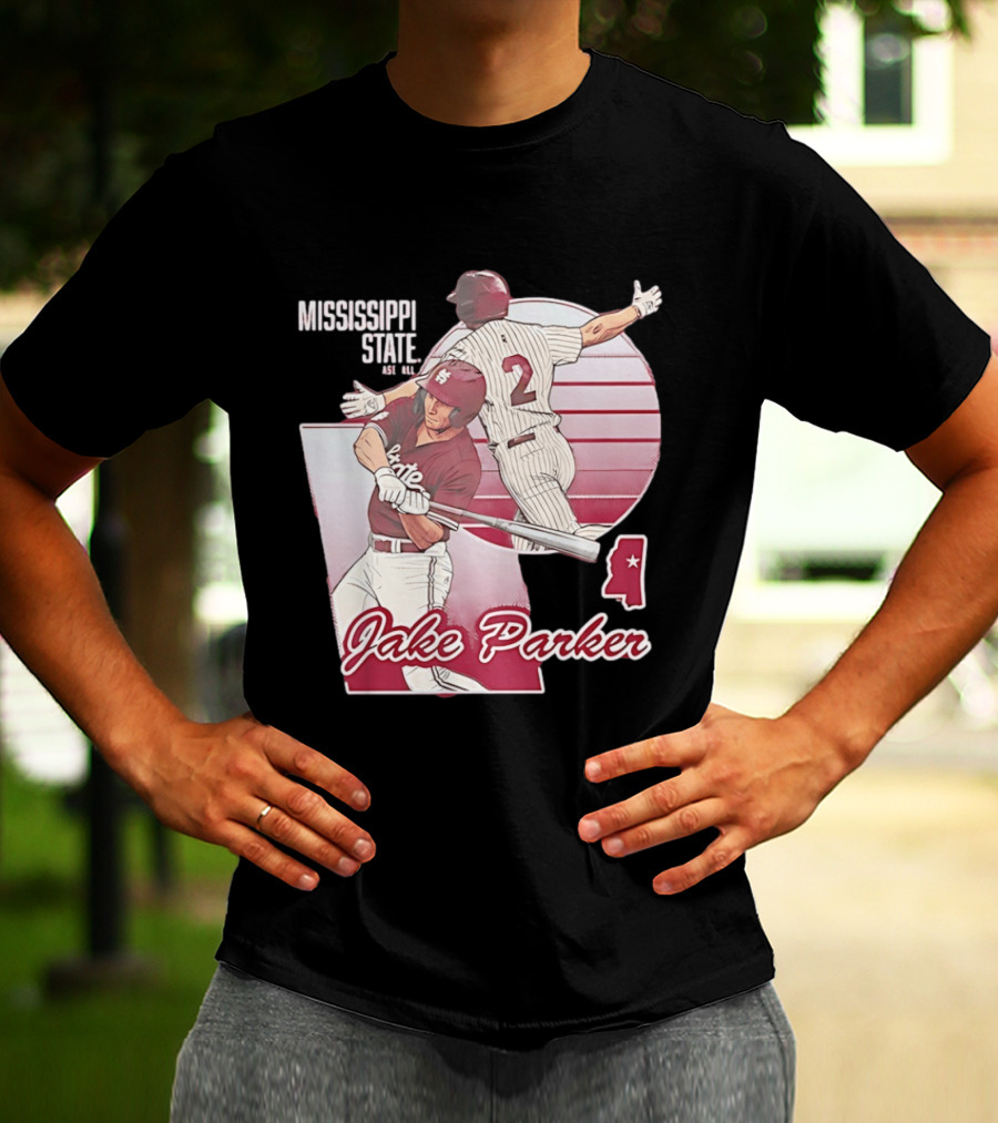 Mississippi State Jake Parker Baseball T-Shirt