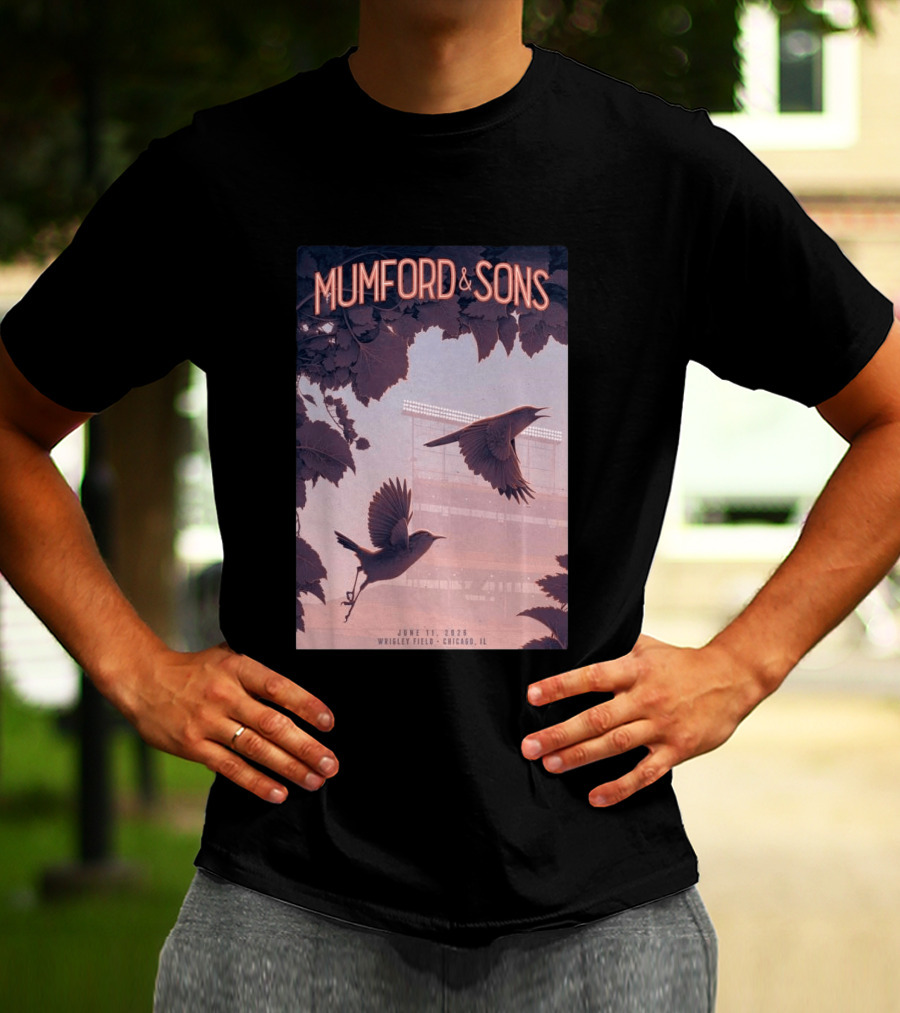 Mumford And Sons Wrigley Field Chicago June 11 2026 T-Shirt