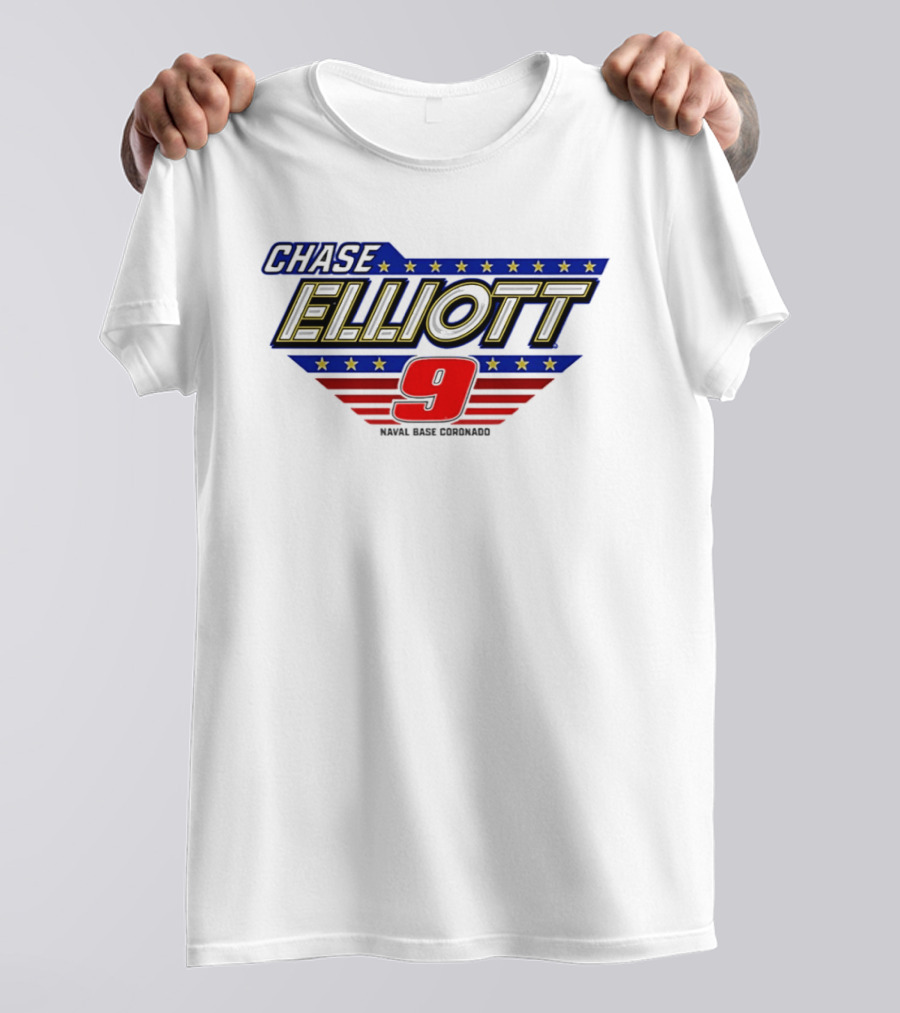 Chase Elliott 9 NAPA NASCAR Stars And Stripes San Diego T-Shirt