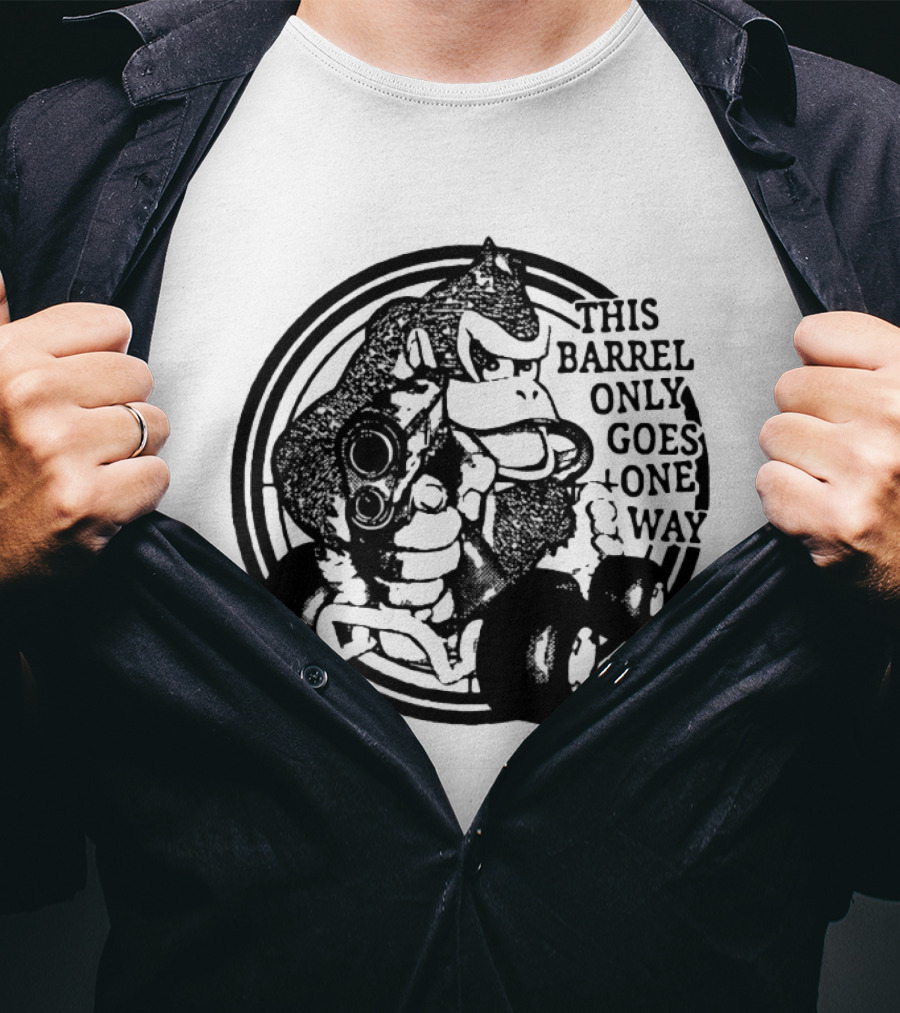 Donkey Kong Country This Barrel Only Goes One Way T-Shirt
