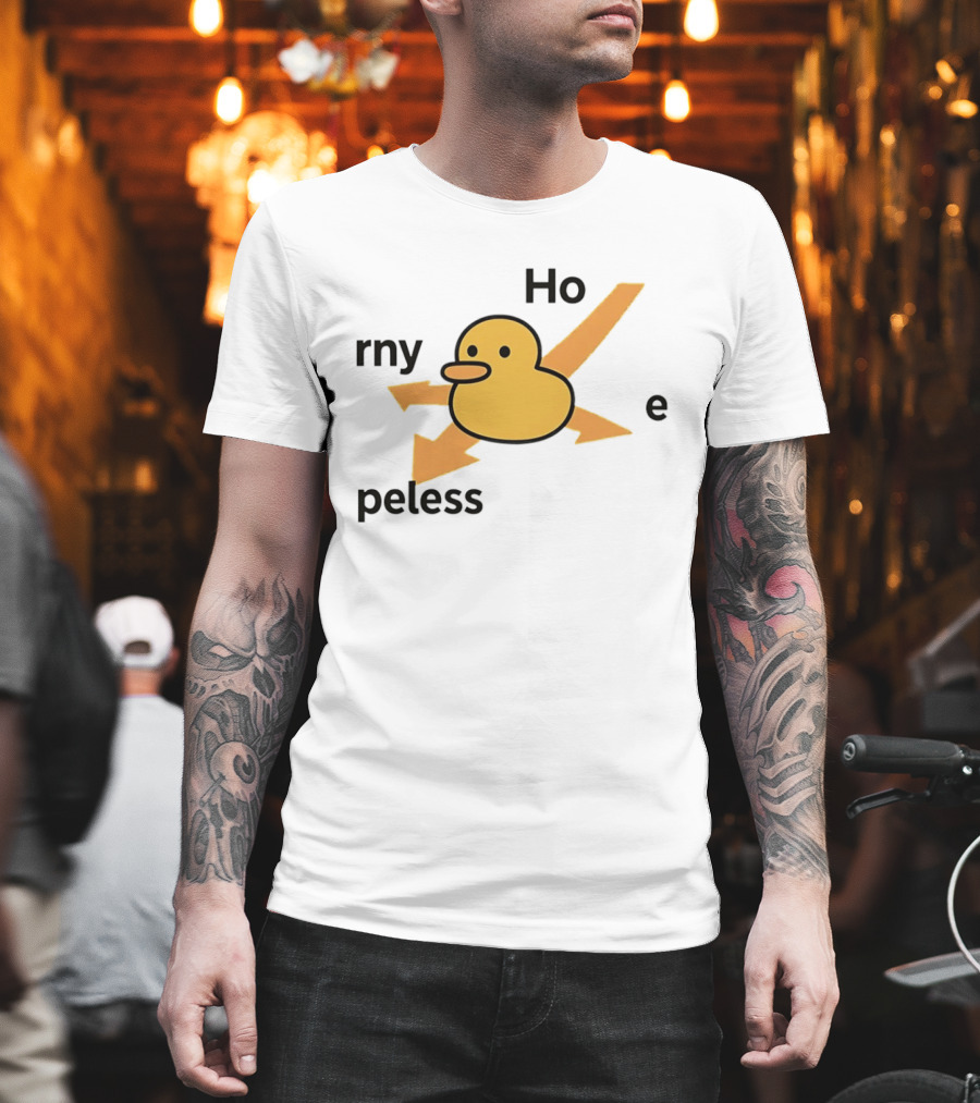 Ho Rny Peless Duck Corner Direction Arrows T-Shirt