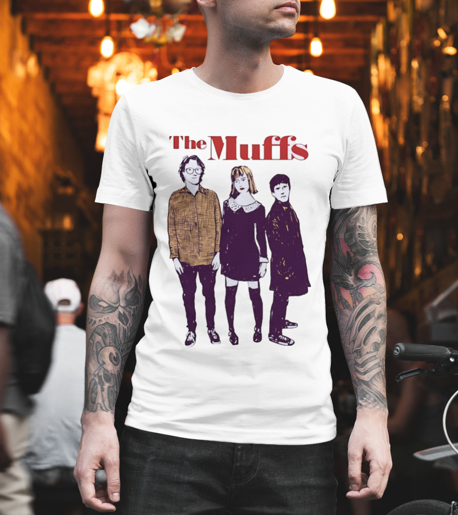 The Muffs Indie Rock Trio Illustrated Concert T-Shirt