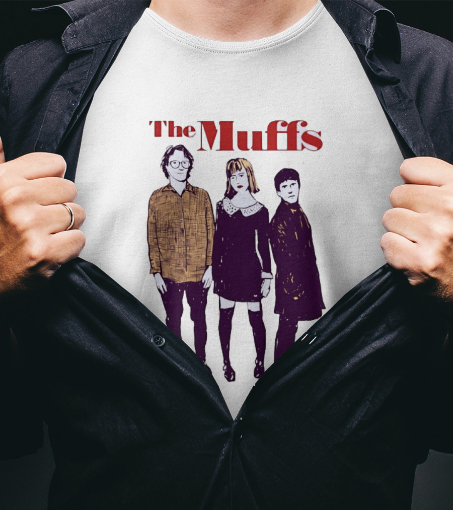 The Muffs Indie Rock Trio Illustrated Concert T-Shirt