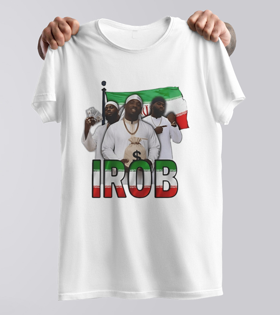 Irob Iran Flag Money Bag Trio T-Shirt