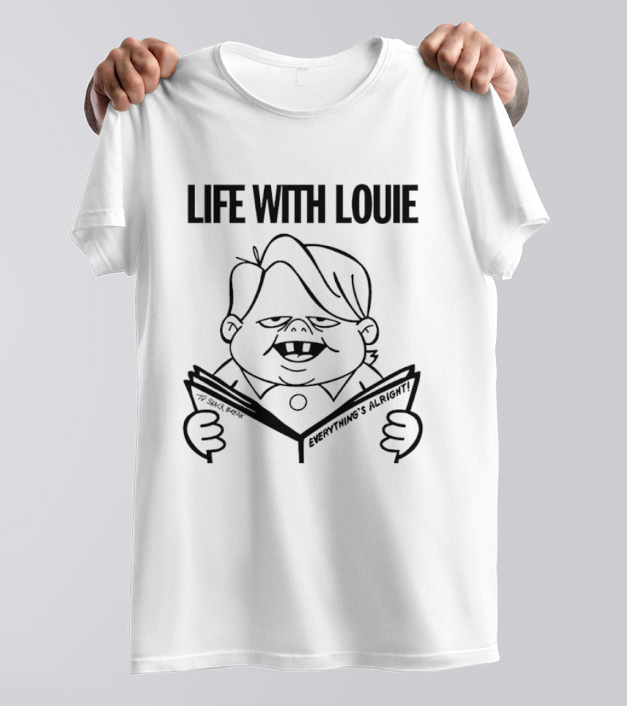 Life With Louie Everything's Alright Reading Comic T-Shirt
