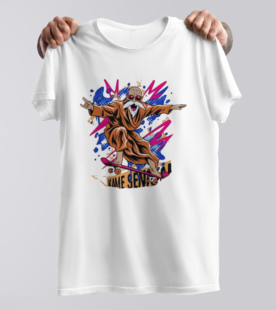 Master Roshi Kame Sennin Dragon Ball Skateboard Pop T-Shirt