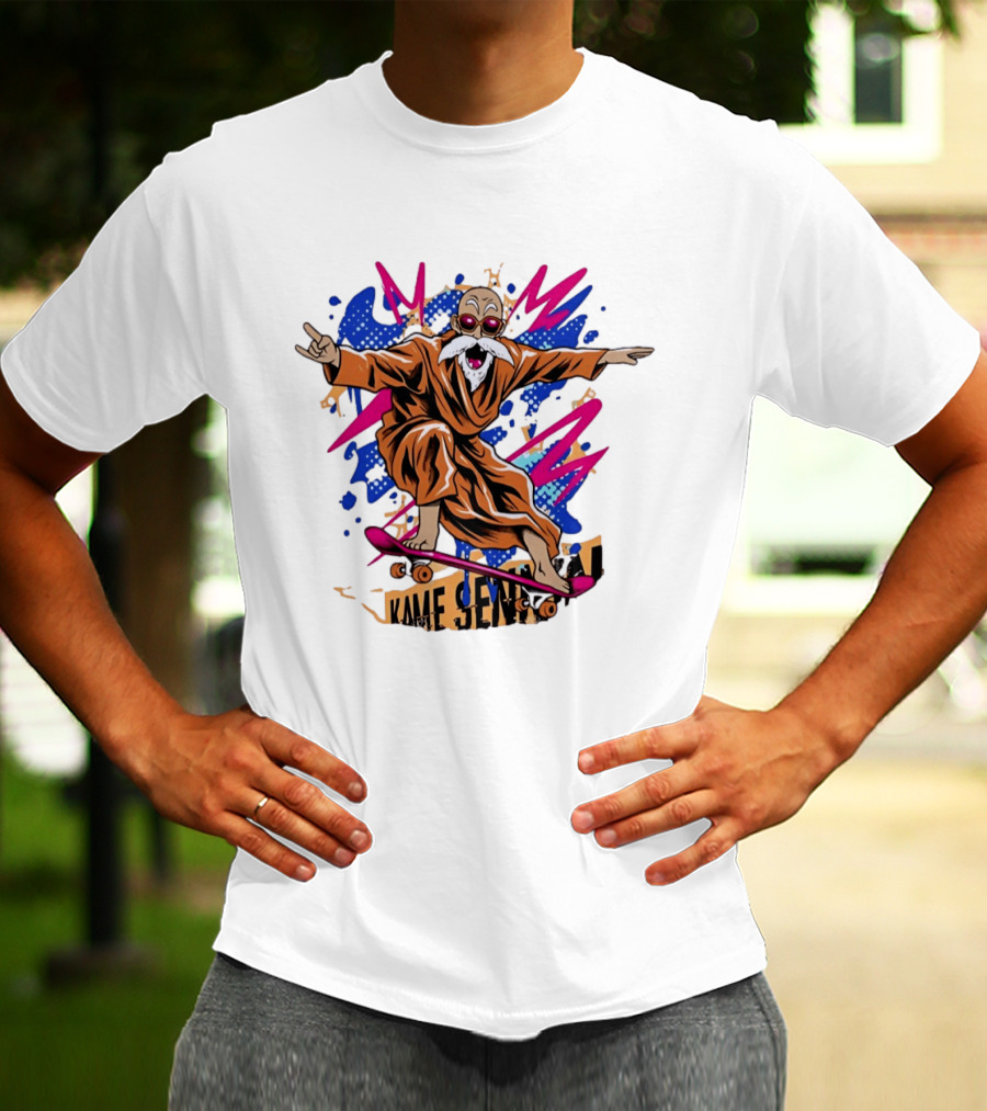 Master Roshi Kame Sennin Dragon Ball Skateboard Pop T-Shirt