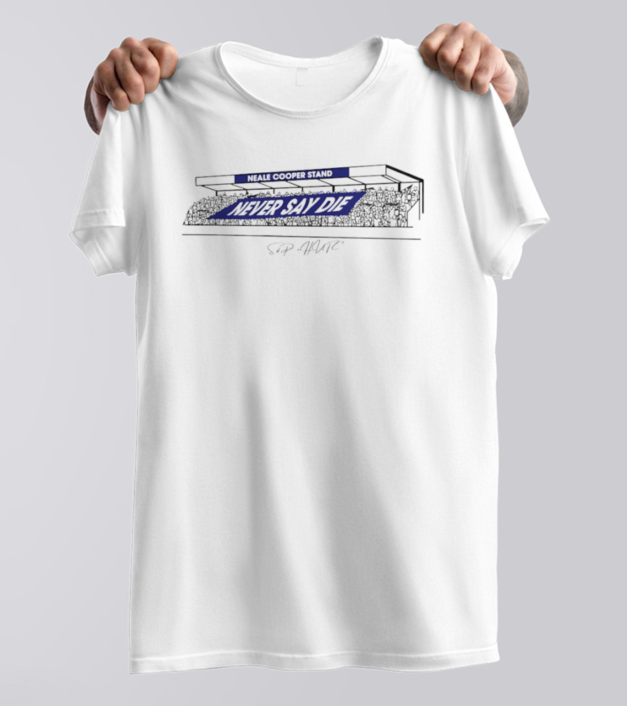 Neale Cooper Stand Never Say Die Hartlepool United Football Club HUFC T-Shirt