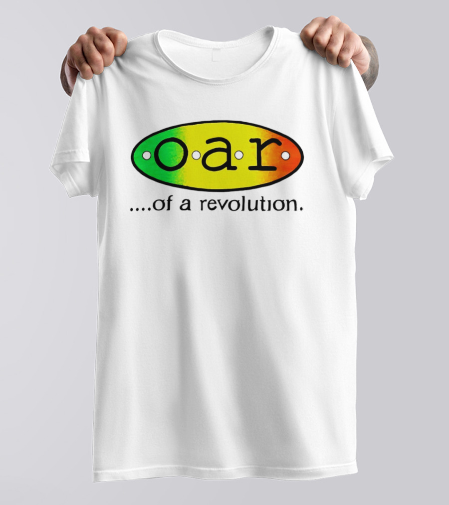 OAR Of A Revolution Gradient Oval Colorful T-Shirt