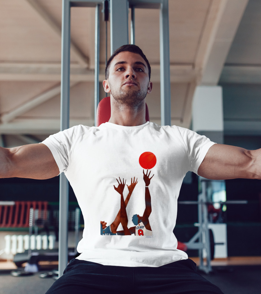 OG Anunoby Basketball Reaching Action Harper White T-Shirt