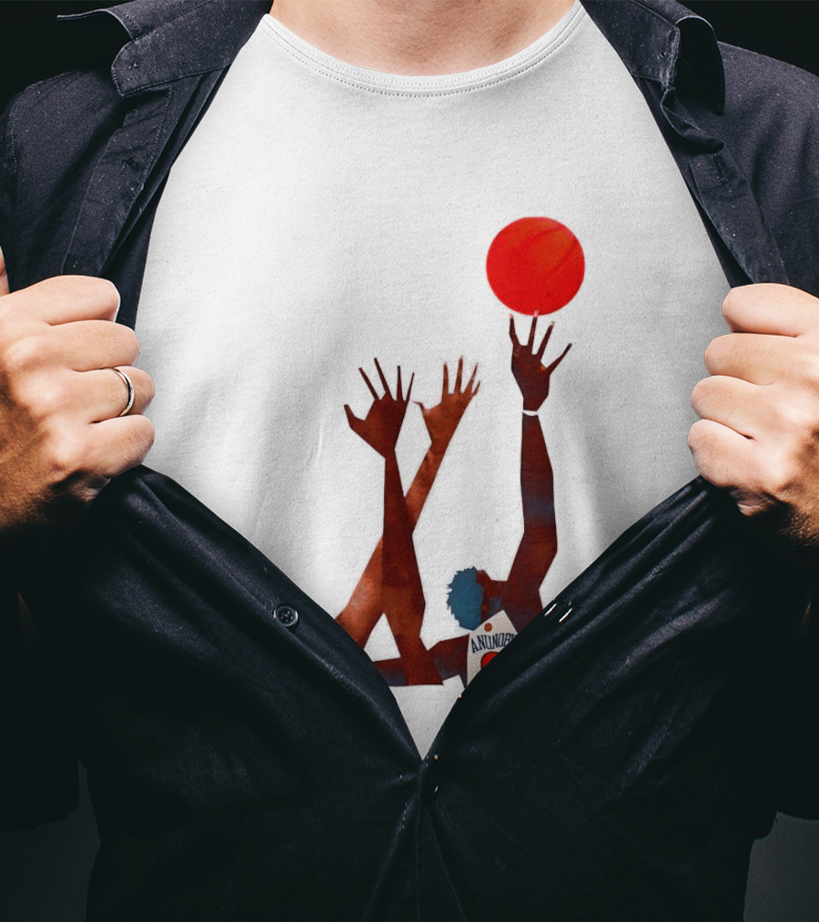OG Anunoby Basketball Reaching Action Harper White T-Shirt