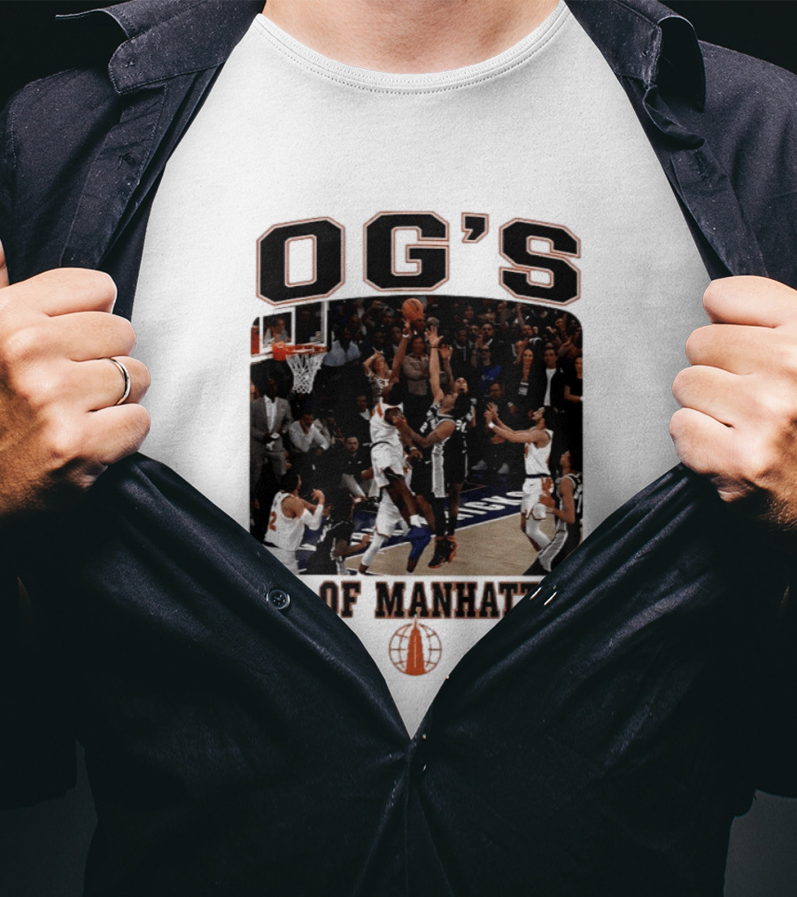 OG'S Tip Of Manhattan Basketball Action Scene T-Shirt