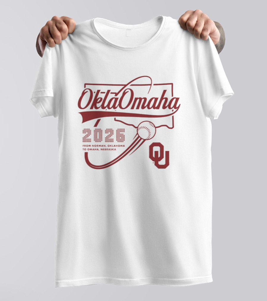 Oklahoma Baseball 2026 OklaOmaha From Norman To Omaha OU T-Shirt