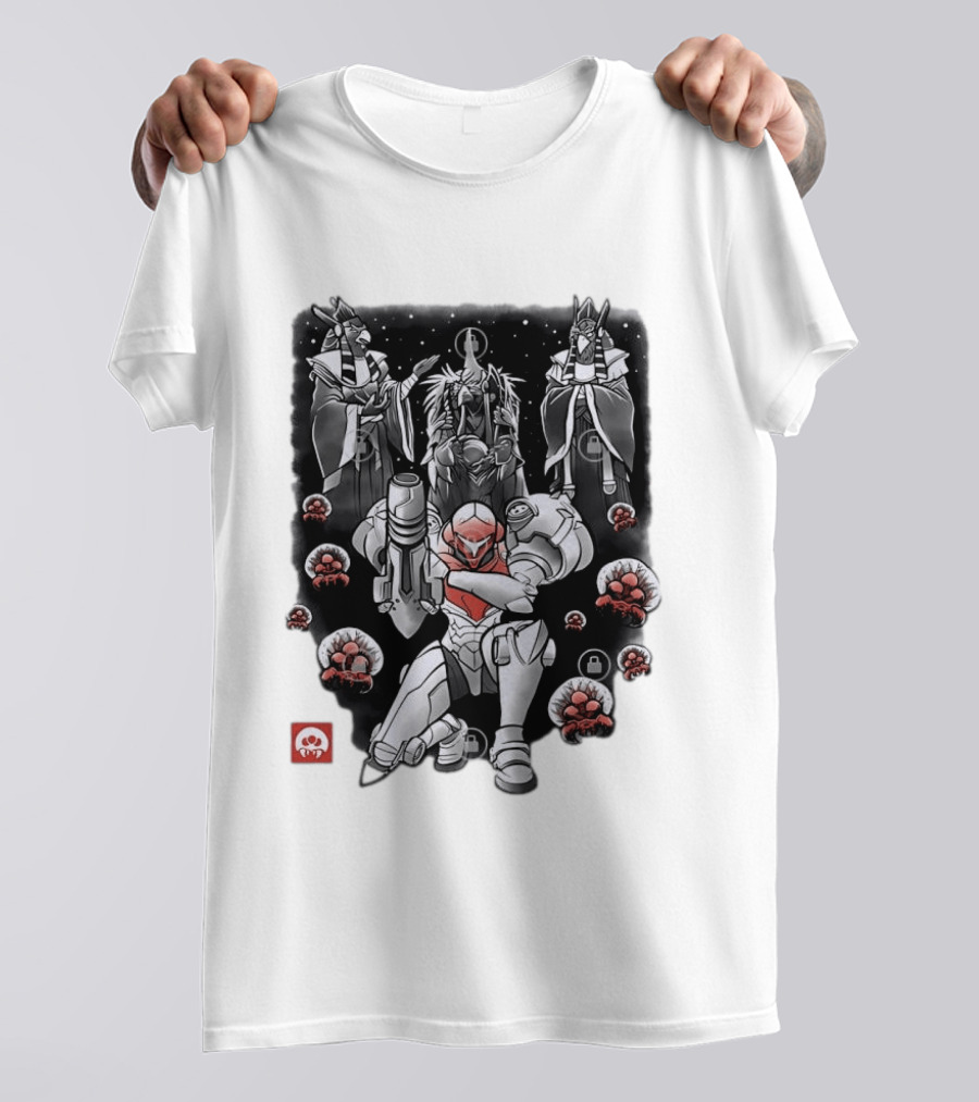 Samus Aran Metroid Space Warrior Sci Fi Video Game Chozo And Metroids T-Shirt