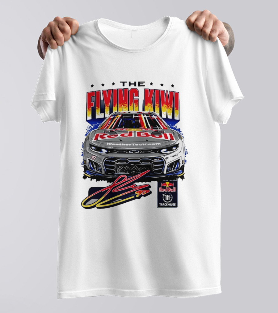The Flying Kiwi Red Bull WeatherTech No 97 Trackhouse Racing T-Shirt