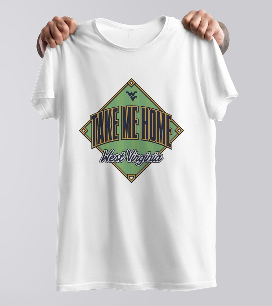 West Virginia Take Me Home Baseball Diamond T-Shirt