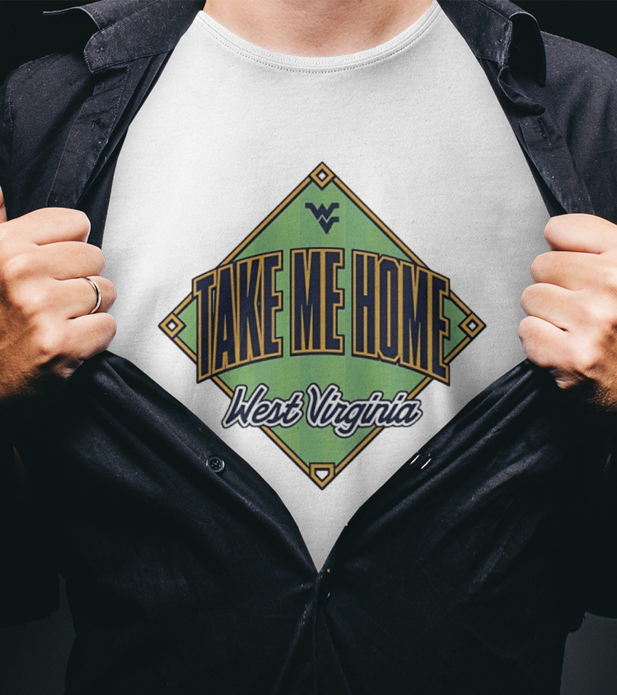 West Virginia Take Me Home Baseball Diamond T-Shirt