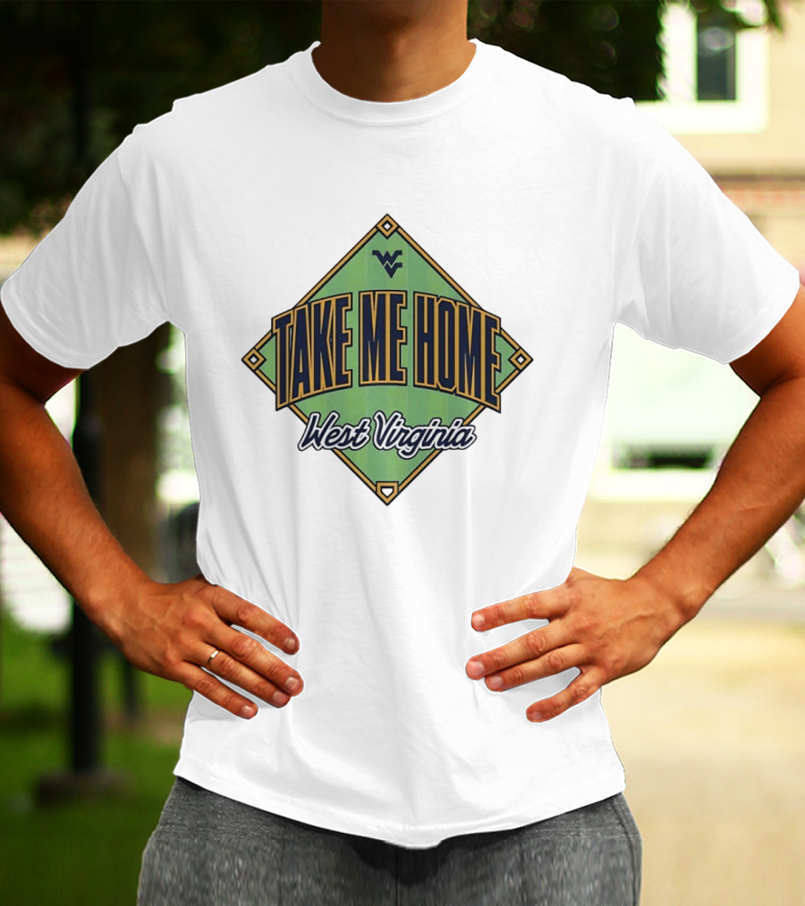 West Virginia Take Me Home Baseball Diamond T-Shirt