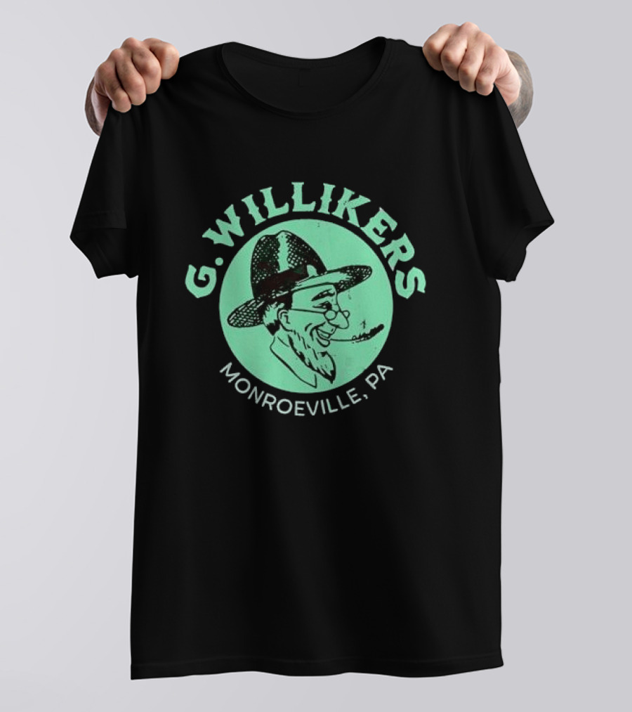 G. Willikers Monroeville PA Vintage Character Pipe Hat T-Shirt