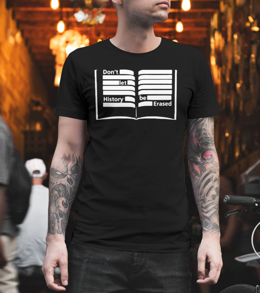 OSO Artists Orchard Don't Let History Be Erased Open Book T-Shirt