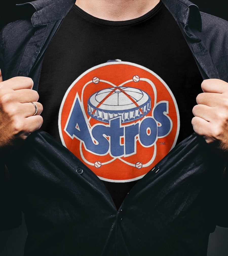 Houston Astros Vintage Astrodome Baseball T-Shirt