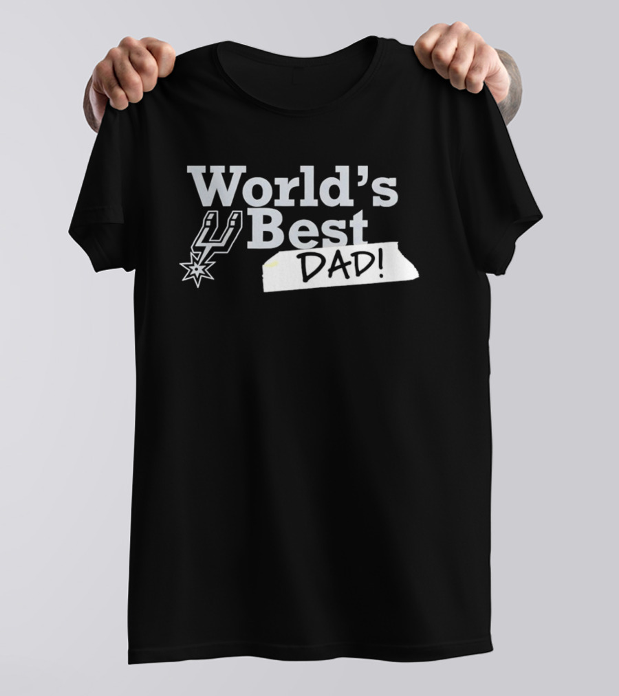 San Antonio Spurs World's Best Dad 2026 Father's Day Basketball Fan T-Shirt