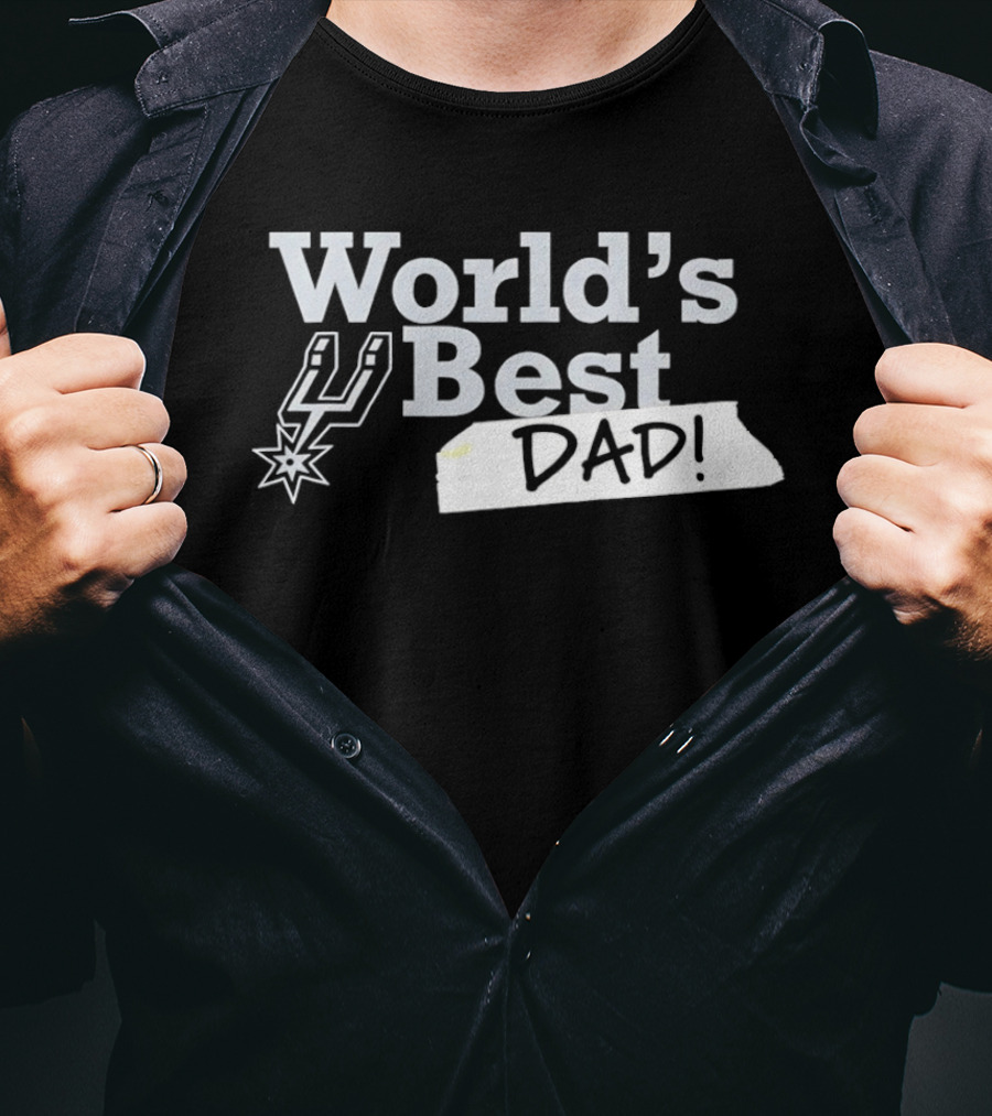 San Antonio Spurs World's Best Dad 2026 Father's Day Basketball Fan T-Shirt