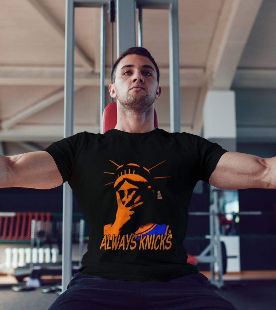 Always Knicks Statue Of Liberty Jalen Brunson New York Knicks NBA 2026 T-Shirt