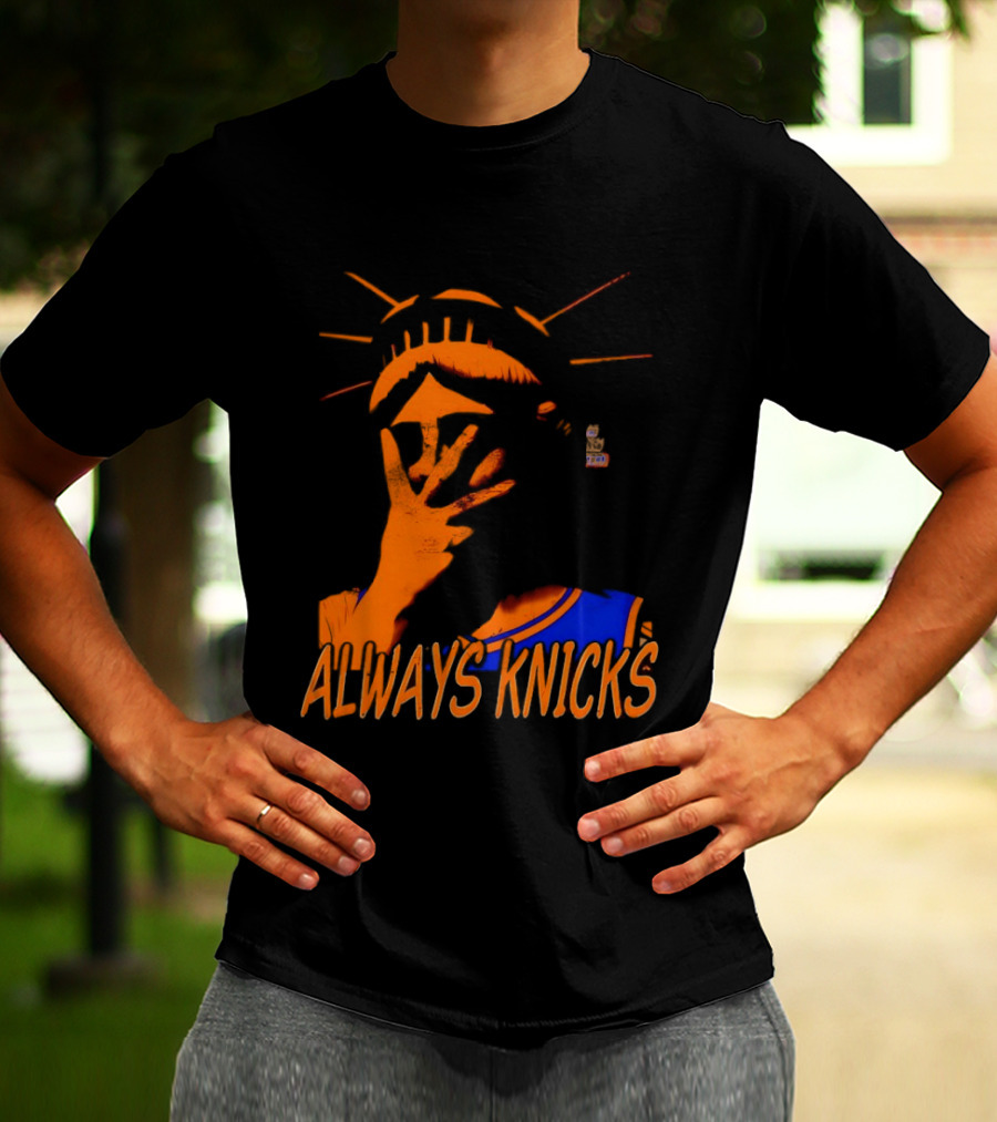 Always Knicks Statue Of Liberty Jalen Brunson New York Knicks NBA 2026 T-Shirt
