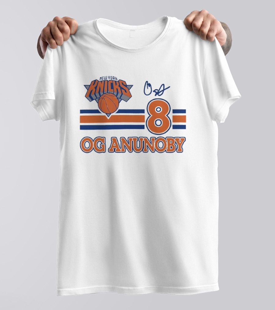 Knicks Basketball OG Anunoby 8 Signature T-Shirt