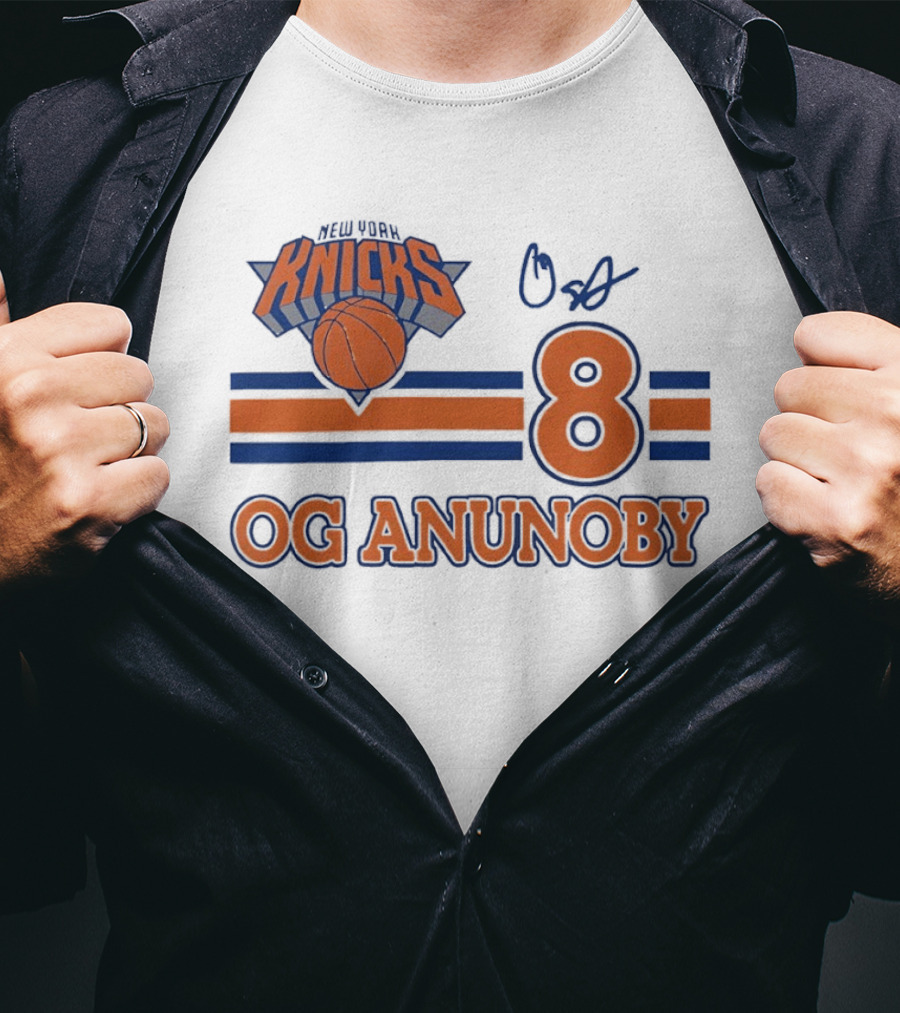 Knicks Basketball OG Anunoby 8 Signature T-Shirt