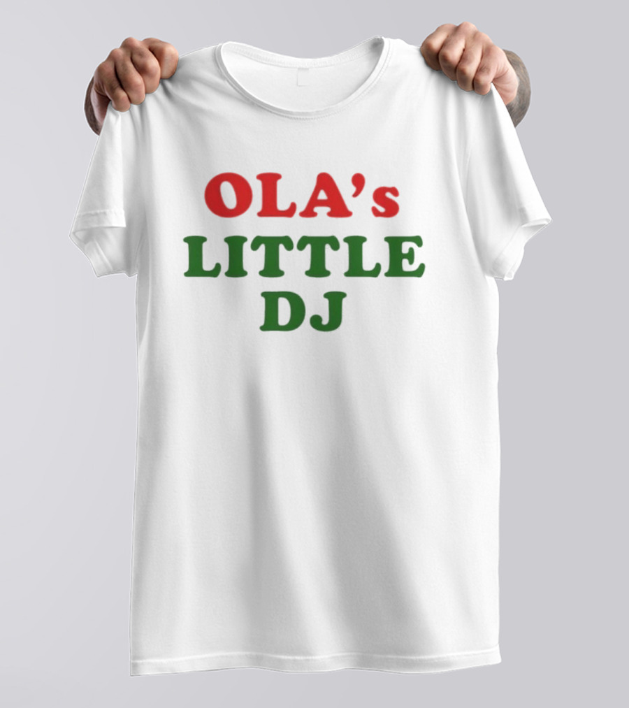 Ola's Little DJ Retro Music Lover T-Shirt