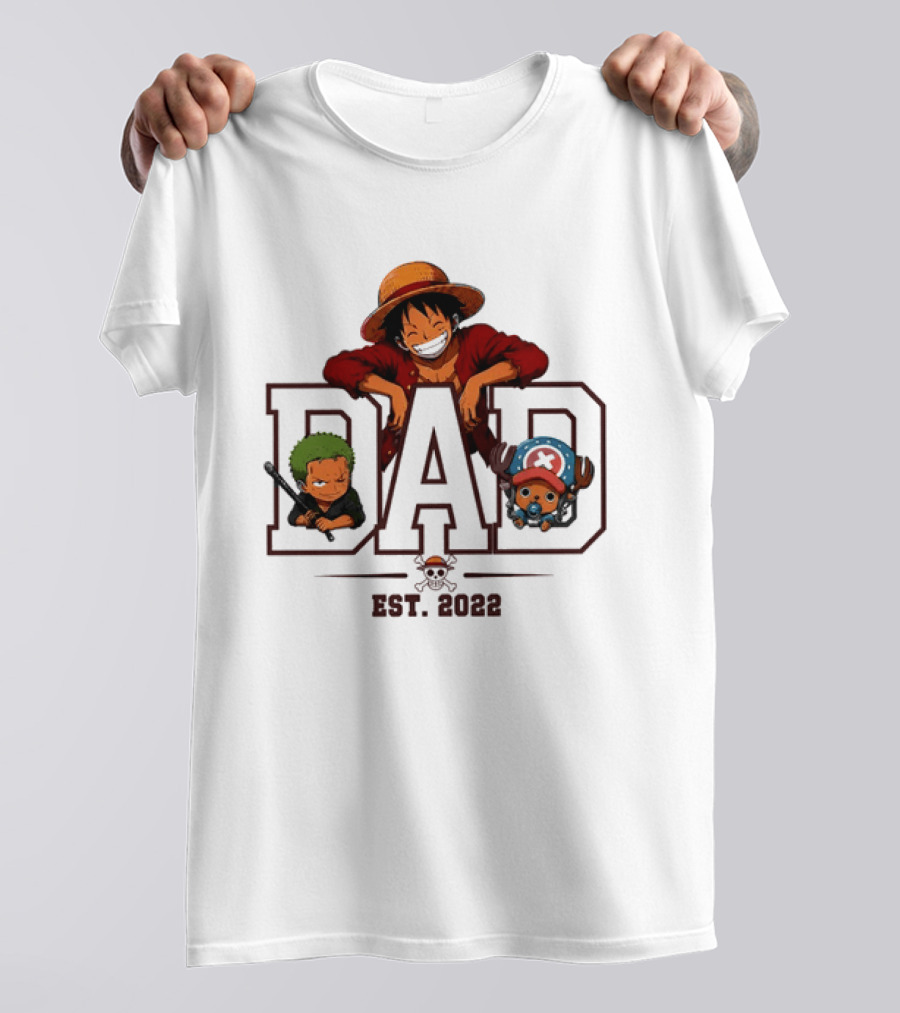 One Piece Luffy Dad Personalized Gift Father's Day 2023 T-Shirt