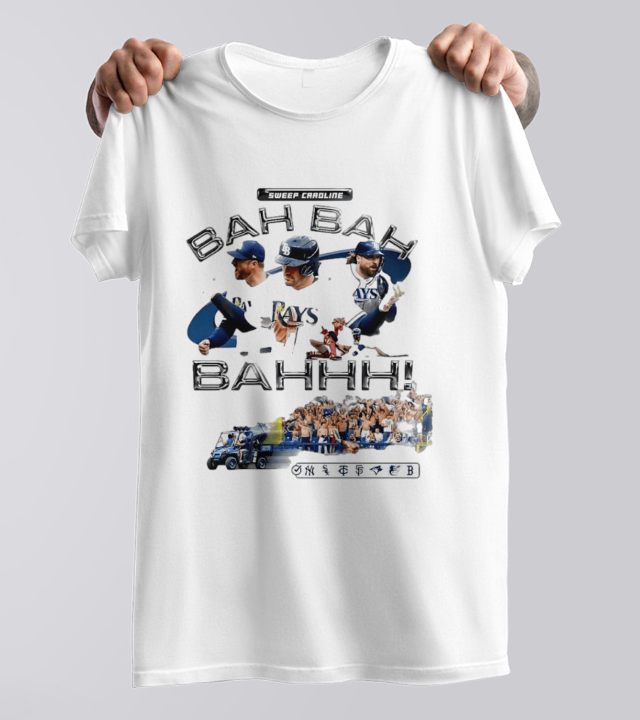 Sweep Caroline Bah Bah Bahhh Tampa Bay Rays Victory Celebration T-Shirt