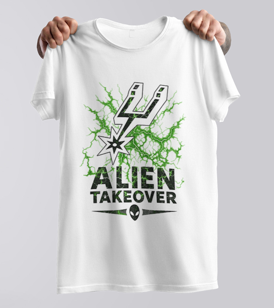 Alien Takeover Victor Wembanyama San Antonio Spurs NBA 2026 T-Shirt