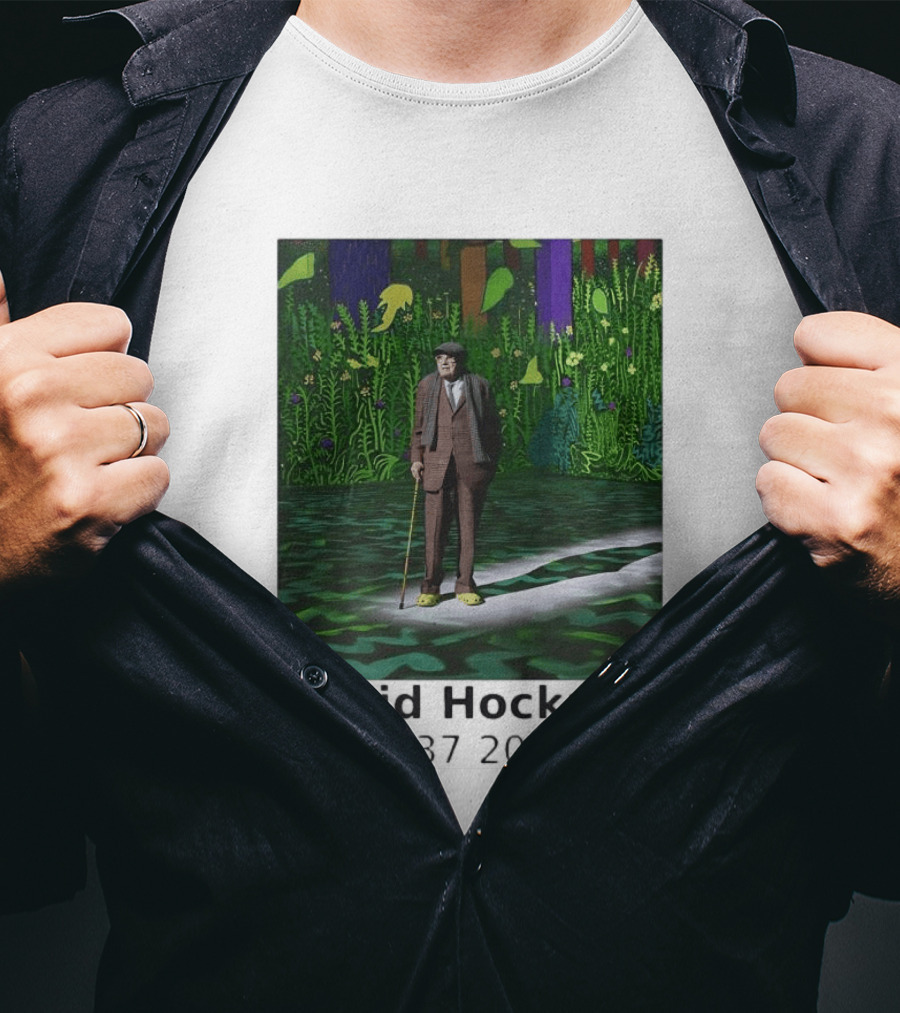 David Hockney 1937 2026 Colorful Garden Painting Memorial T-Shirt