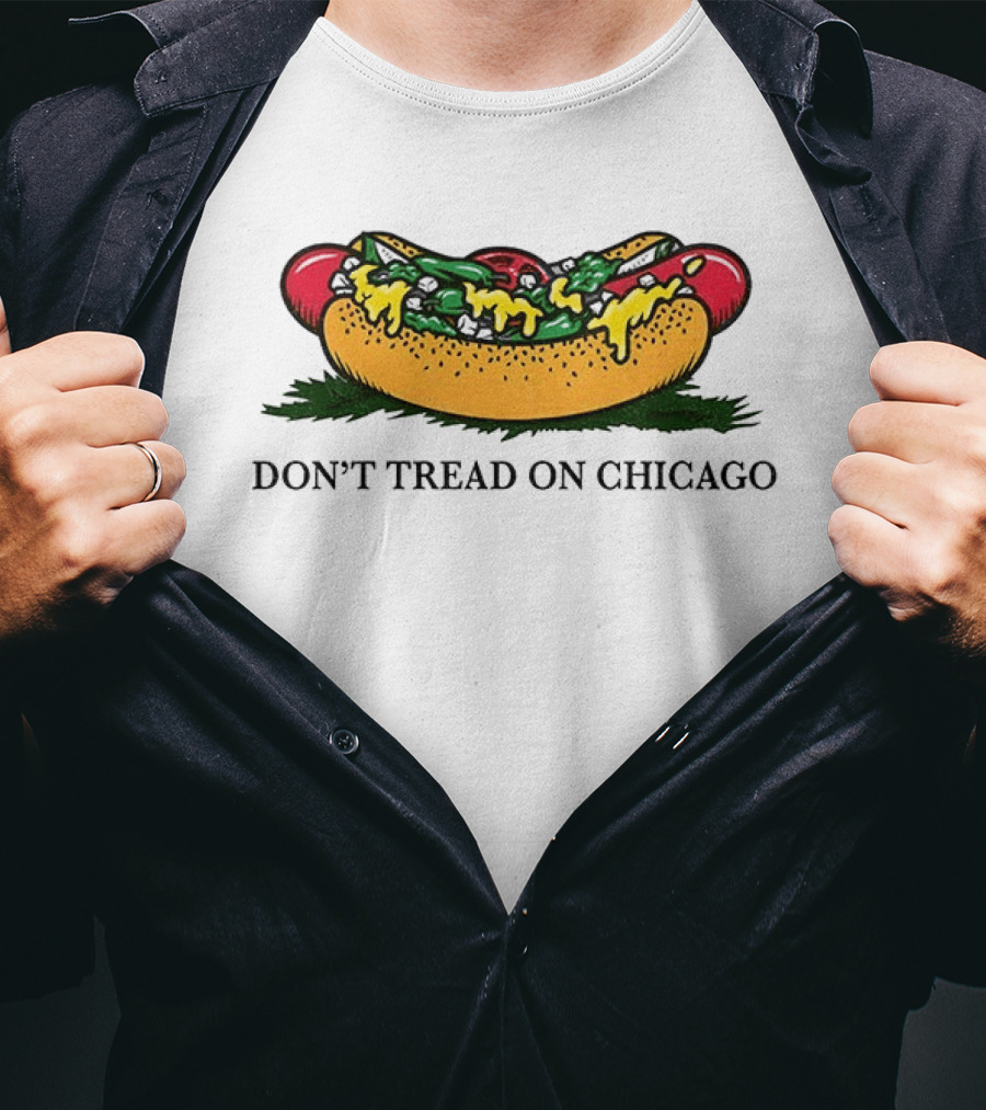 Hot Dog Don't Tread On Chicago T-Shirt