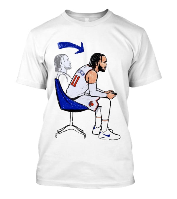 Jalen Brunson 11 Relaxed New York Knicks Cartoon T-Shirt