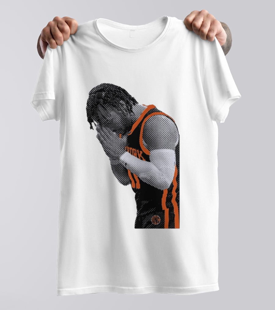 New York Knicks Jalen Brunson NBA Jersey Player Focus T-Shirt