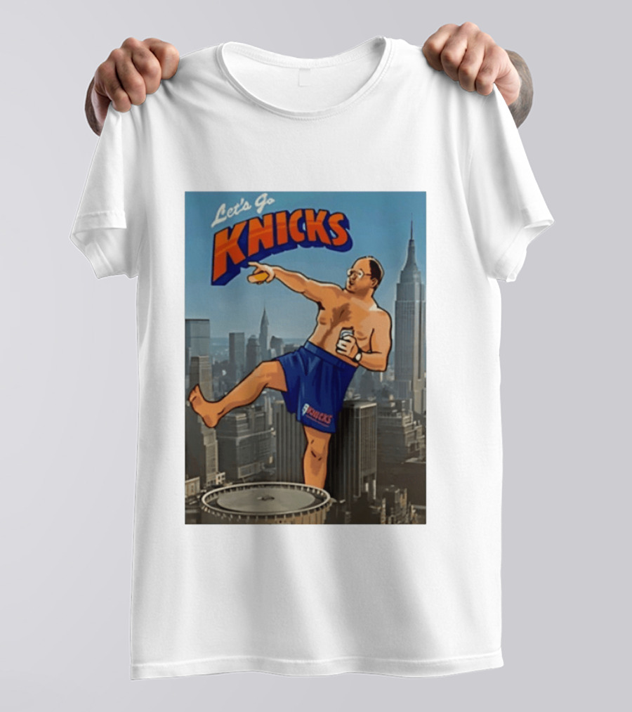 Let's Go Knicks New York George Costanza Statue Of Liberty T-Shirt